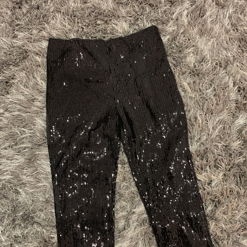 NWOT Black Sequin Pants